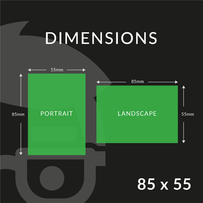 Business Cards size dimensions