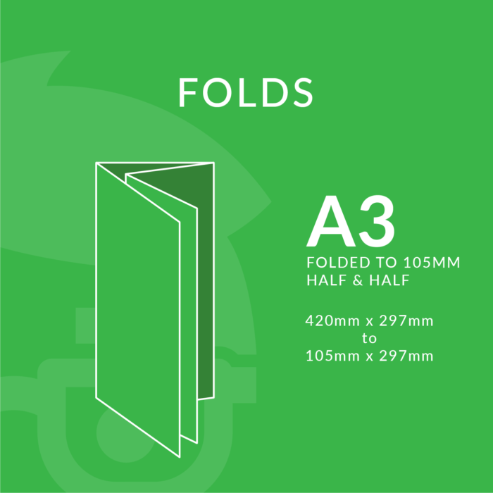 Folds A3 to Half & Half