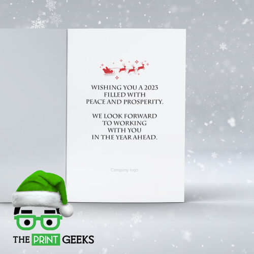 Branded corporate christmas cards message type 4