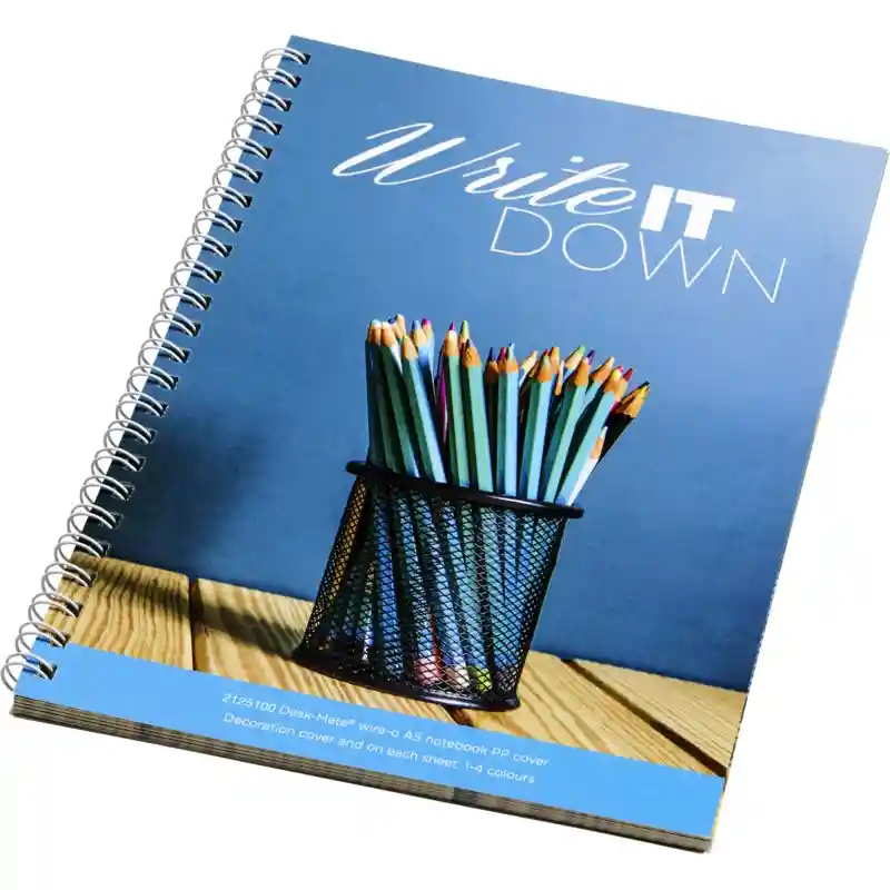branded company notebook