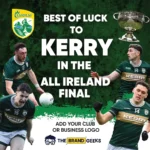 Kerry GAA Team Best Wishes sign 4ft x 4ft