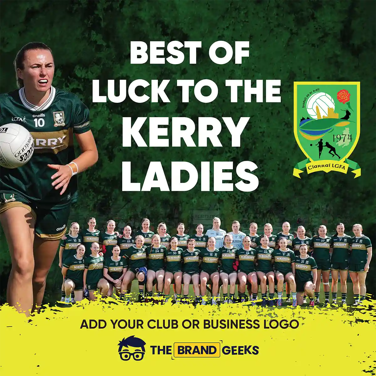 Kerry LGFA Best Wishes sign 4ft x 4ft