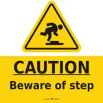 Safety Signs Beware Step