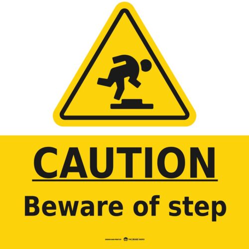 Safety Signs Beware Step