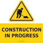 Safety Signs Construction in Progress