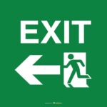 Safety Signs Exit Left Arrow