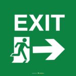 Safety Signs Exit Right Arrow