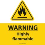 Safety Signs Warning Flammable-Warning