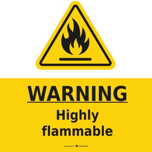 Safety Signs Warning Flammable-Warning