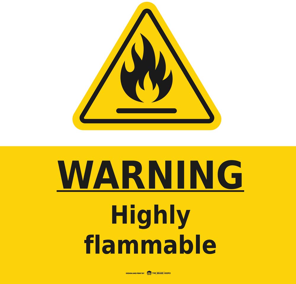Safety Signs Warning Flammable-Warning