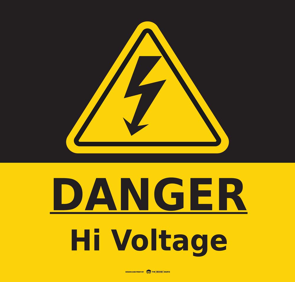 Safety Signs High Voltage