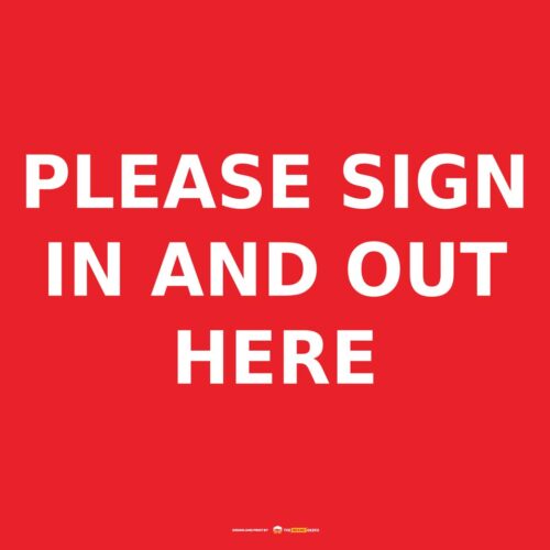 Safety Signs Please Sign In