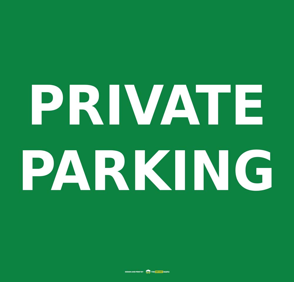 Safety Signs Private Parking