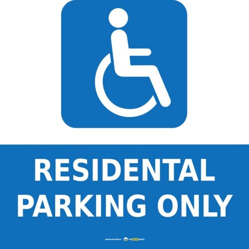 Safety Signs Residential Parking