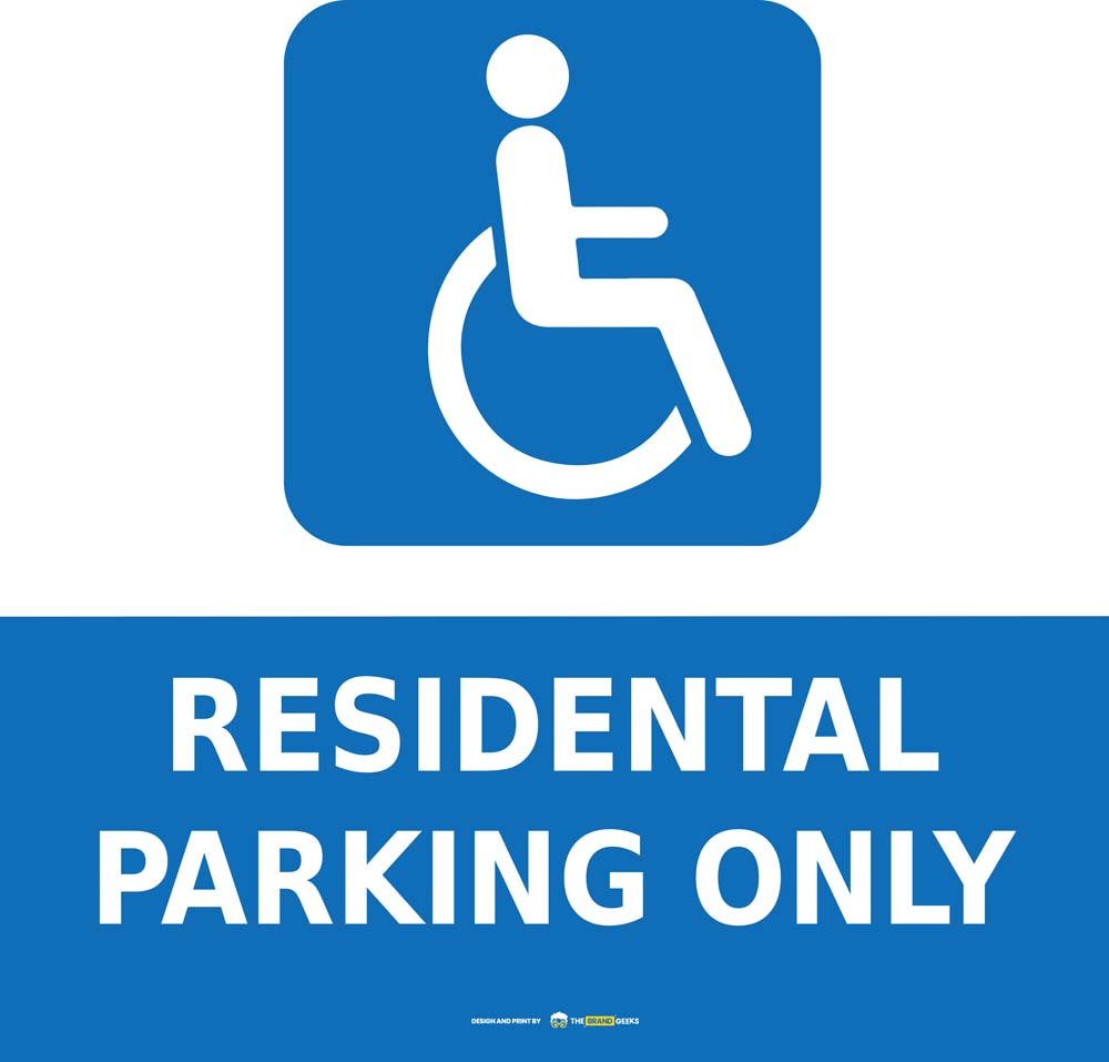 Safety Signs Residential Parking