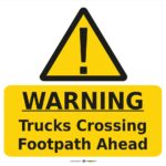 Safety Signs Truck Crossing