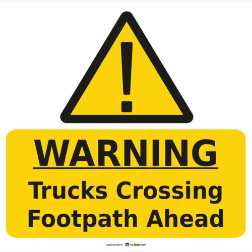Safety Signs Truck Crossing