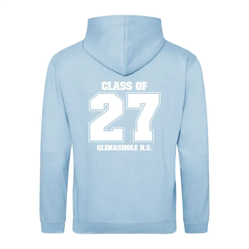 Glenasmole school hoodie back view