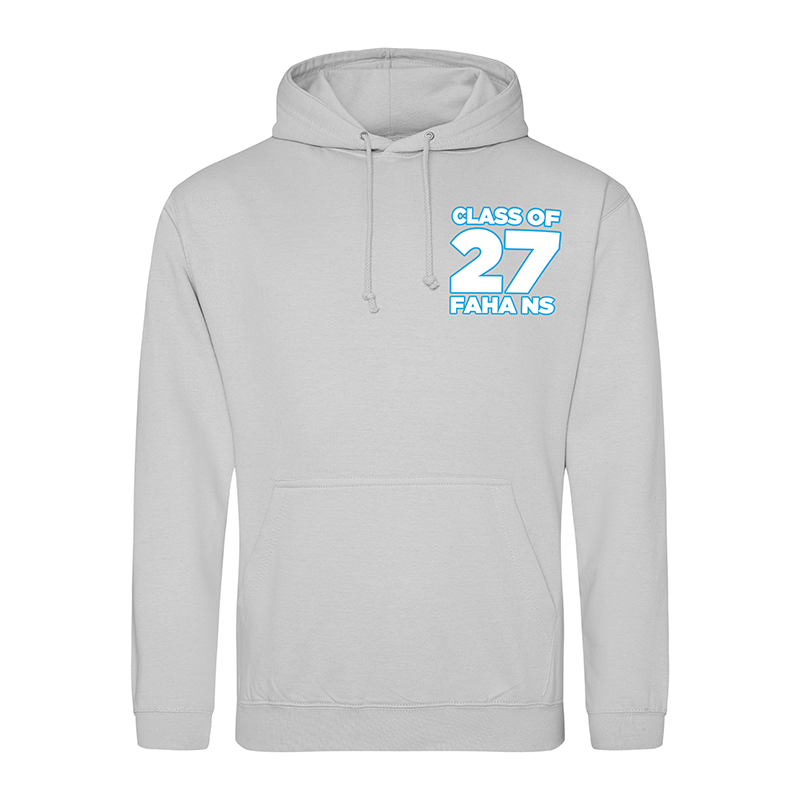 Faha National School hoodie front view